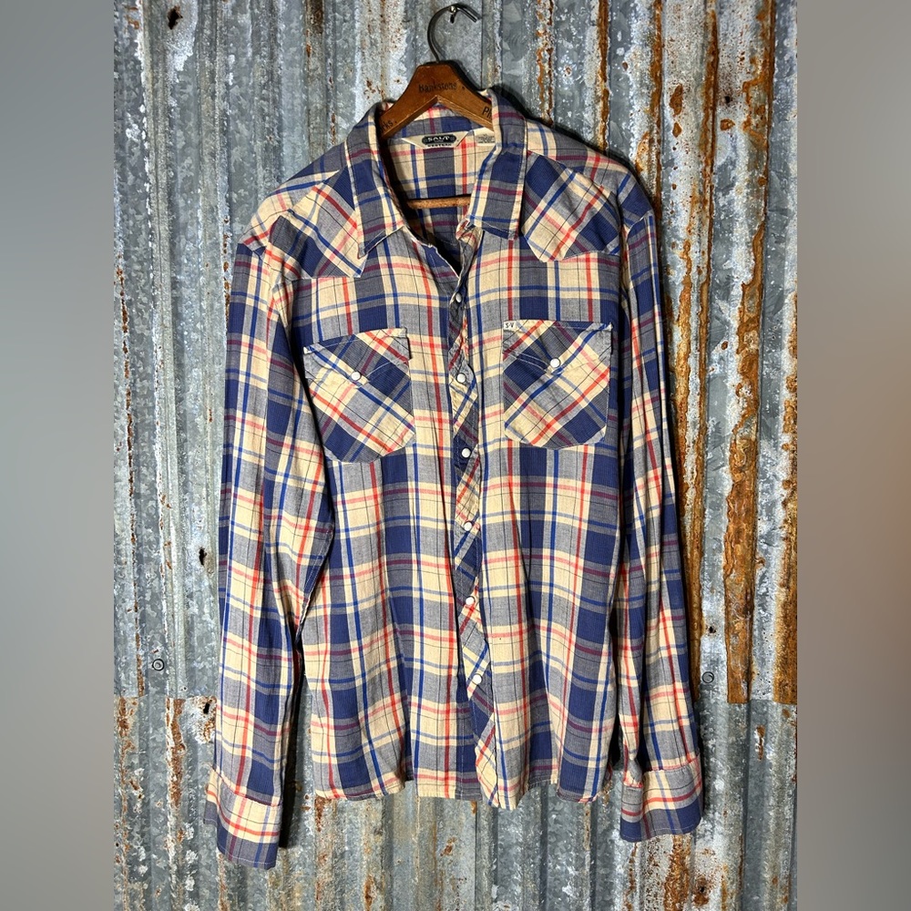 Men’s salt vintage western pearl snap